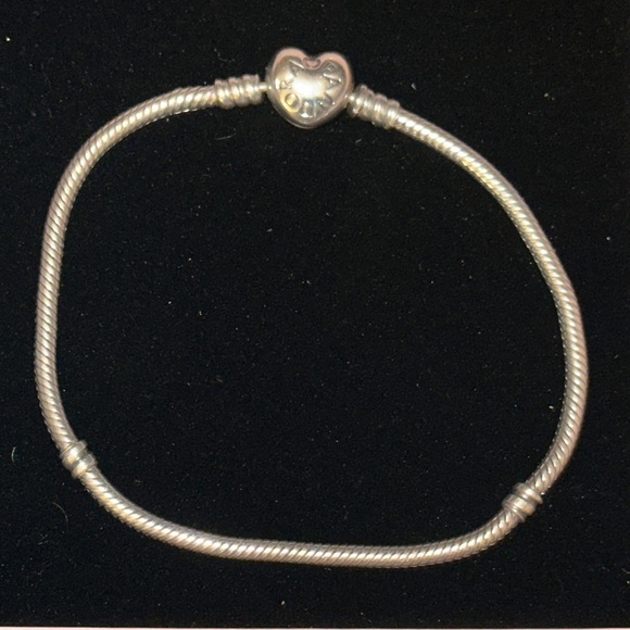 Pandora Jewelry - Pandora Puffy Heart Snake Chain Bracelet 23